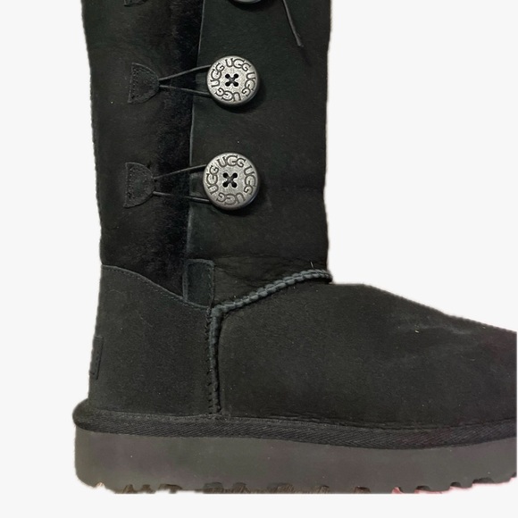 UGG Shoes - UGG-Bailey Button- Women's Black Button-Detail Boots